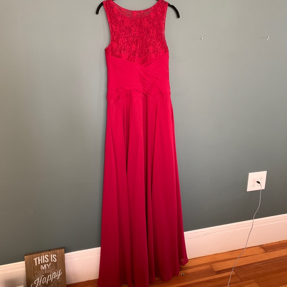 Azazie Chiffon Burgundy Bridesmaids Dress